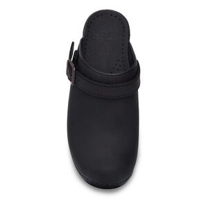 NWOT Dansko Black Oiled Mule Ingrid Clogs